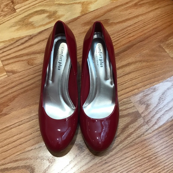 comfort plus red heels